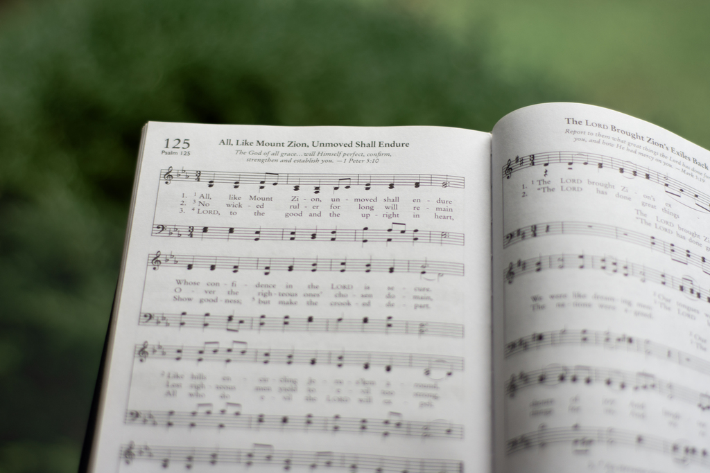 Person reading from the Holy Bible